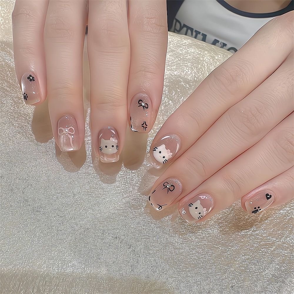 Kawaii Art Fake Nails In Playful Design Kalsten
