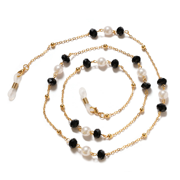 Elegant Pearl and Gemstone Eyewear Chain Kalsten