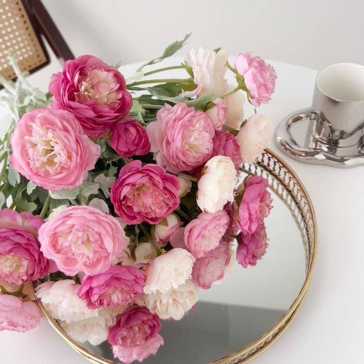 Realistic Faux Ranunculus Stem