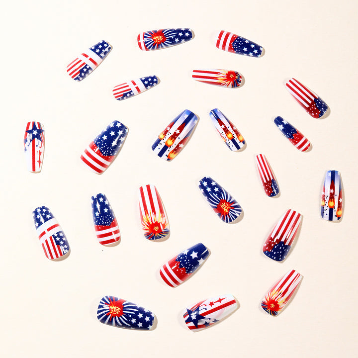 Patriotic Nail Art Decoration Set Kalsten