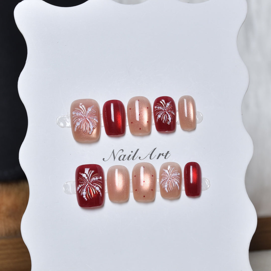 Artistic Press-On Nail Design Set Kalsten