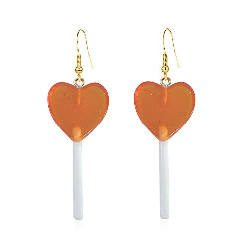 Whimsical Heart-Shaped Lollipop Earrings Kalsten