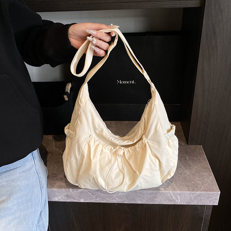 Minimalist Drawstring Hobo Bag