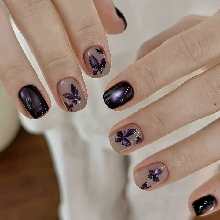 Floral Design Press-On Nails Kalsten