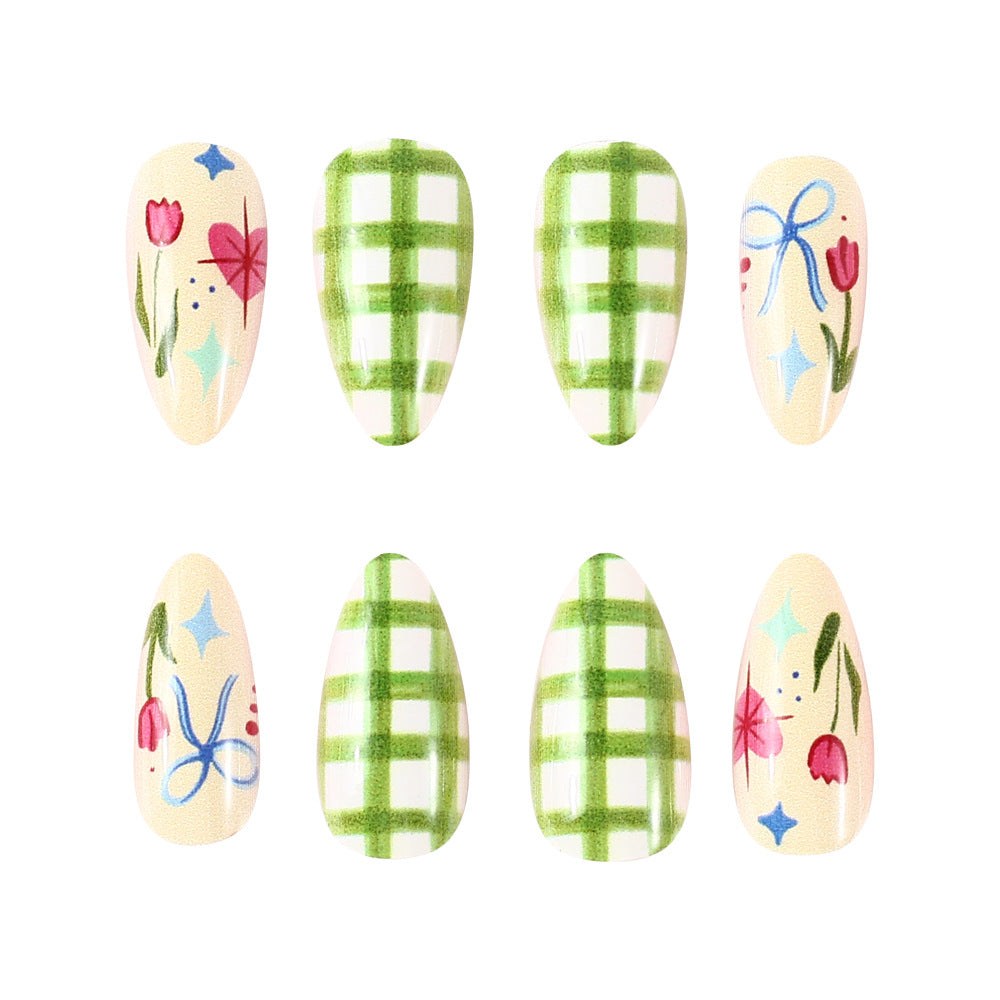 Floral Art Gel Press-On Nails Kalsten