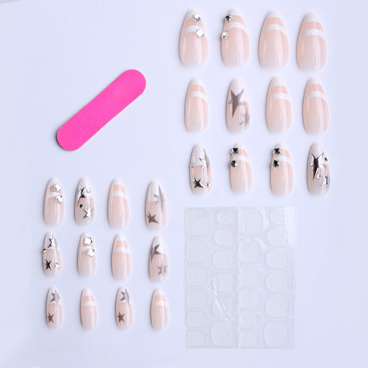 Creative decorative nails with elegant glitter accents Kalsten