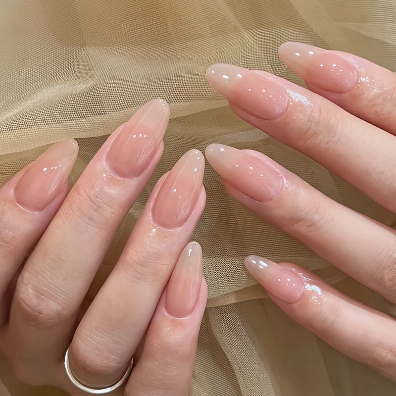 Long Almond-Shaped Press-On Nail Set Kalsten