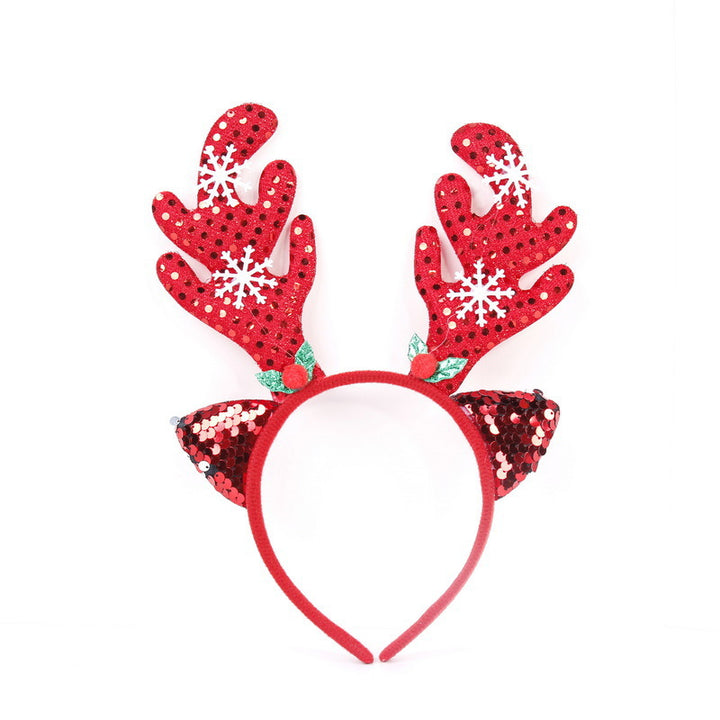 Festive Christmas headband with fun Santa figures