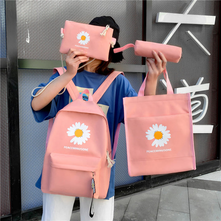 Floral Print Backpack Set Kalsten