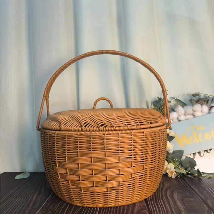 Handcrafted Woven Picnic Basket Kalsten