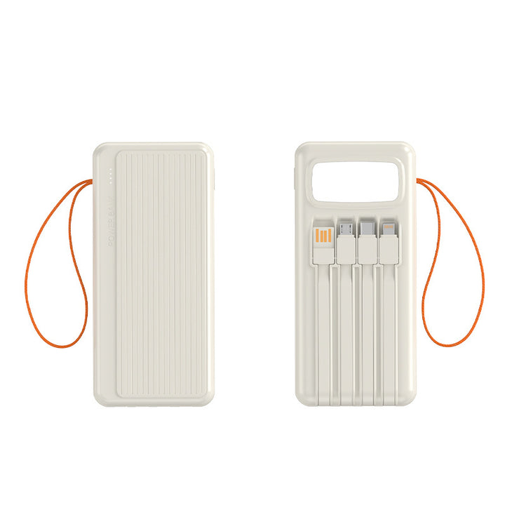 Multifunctional Solar Power Bank with Integrated USB Cable Kalsten