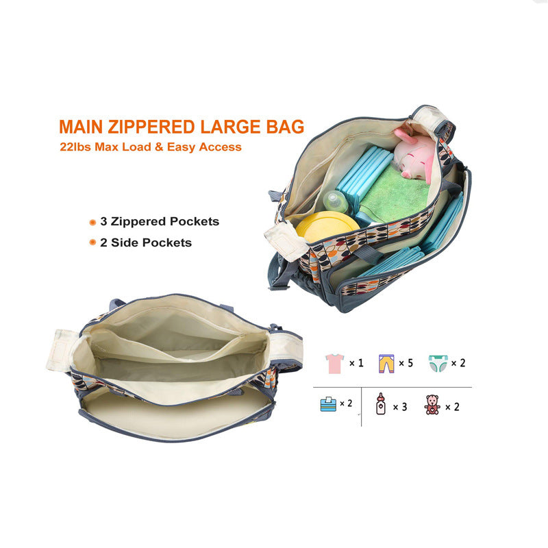 Multi-Functional Diaper Bag Tote with Changing Mat Kalsten