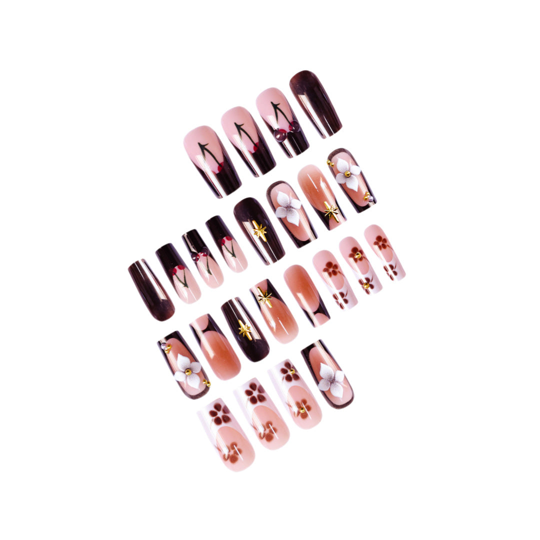 Artistic Long Press-On Nail Art Kalsten