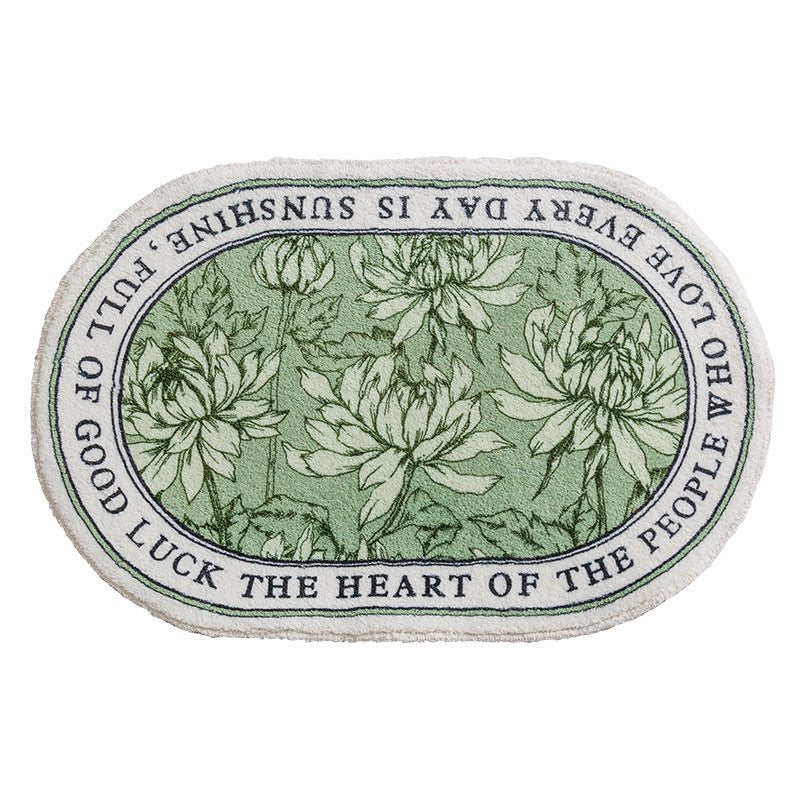 Floral Emblazoned Area Mat Kalsten