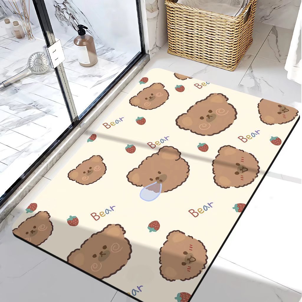 Bear-Themed Bath Mat