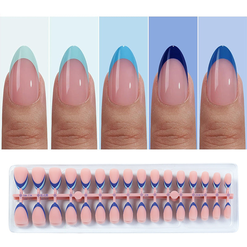 Artistic Ombre French Tip Press-On Nails kalsten