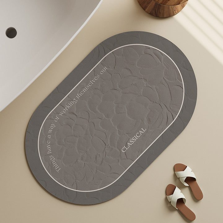 Elegant Floral Bath Mat Kalsten
