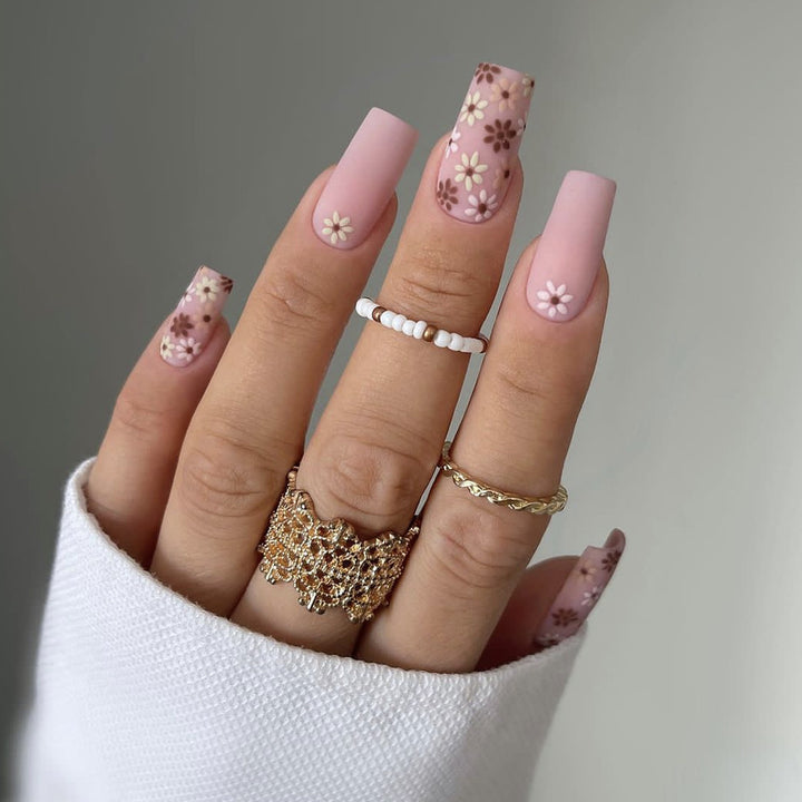 Floral Art Gel Press-On Nail Tips Kalsten