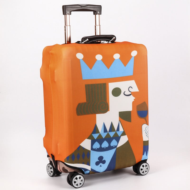 Women's hard-shell suitcase with stylish pineapple motif Kalsten