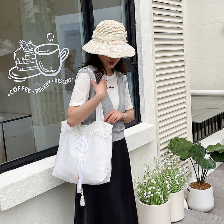 Chic Embroidered Shoulder Tote Bag Kalsten