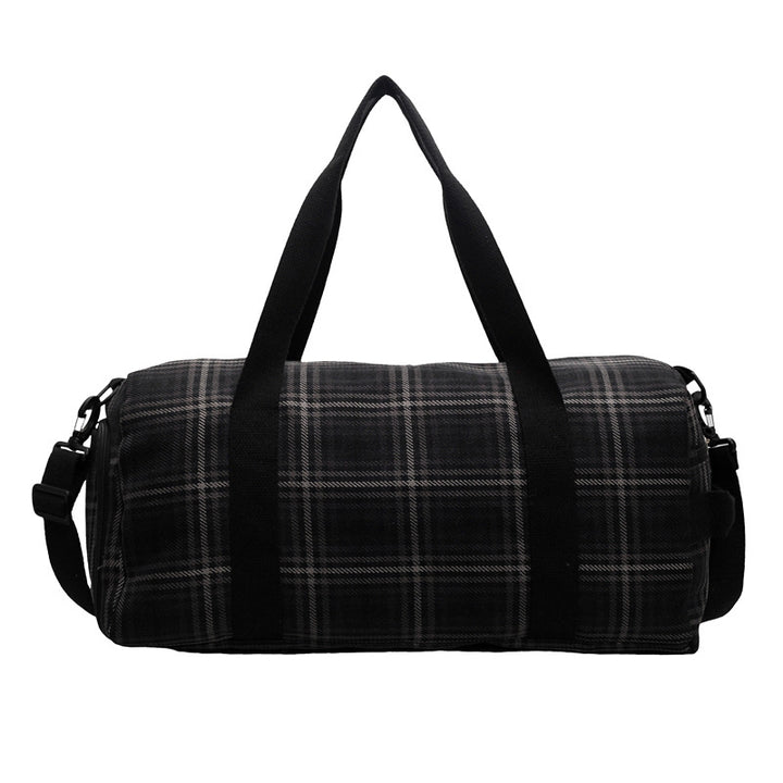 Versatile Checked Travel Duffle Bag Kalsten