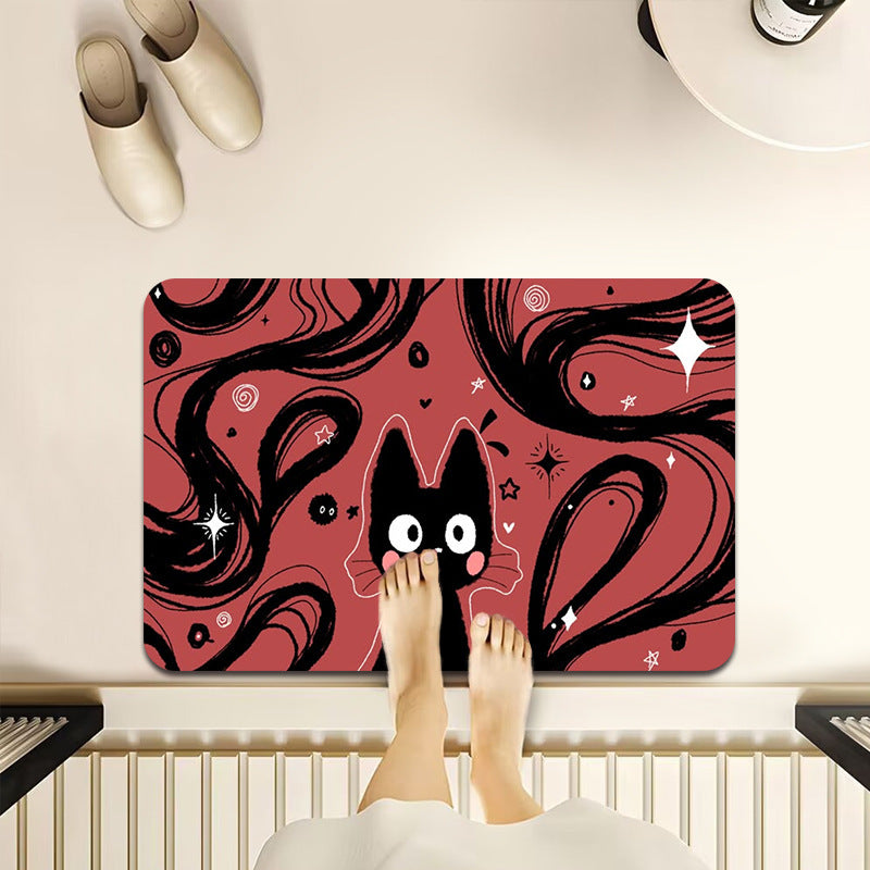 Cartoon-Themed Non-Slip Bathroom Mat