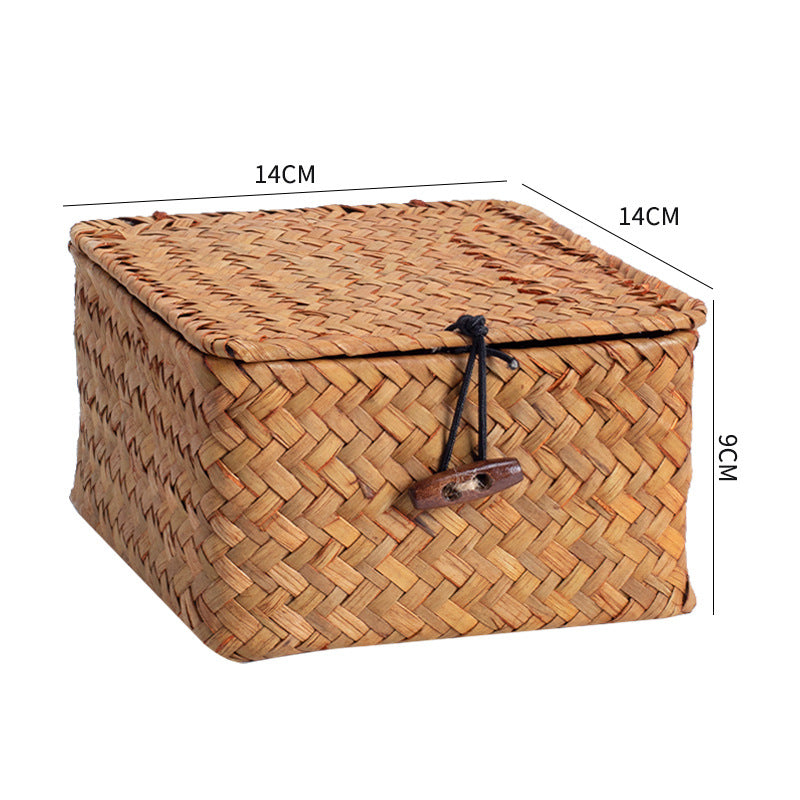 Handwoven Storage Box with Lid Kalsten
