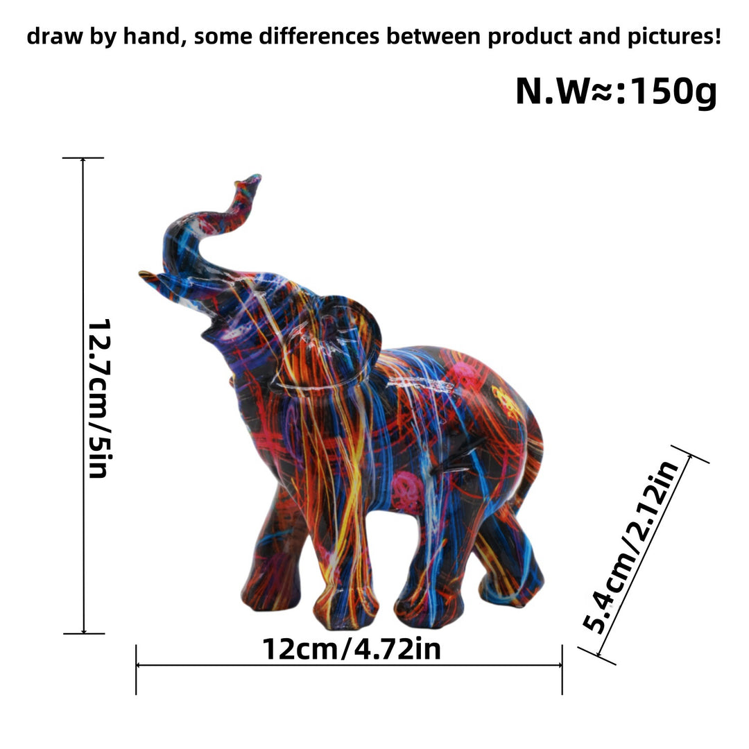 Artistically designed elephant figure Kalsten