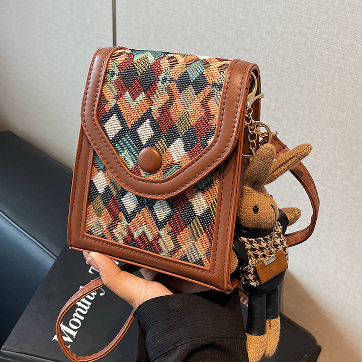 Geometric Pattern Crossbody Bag