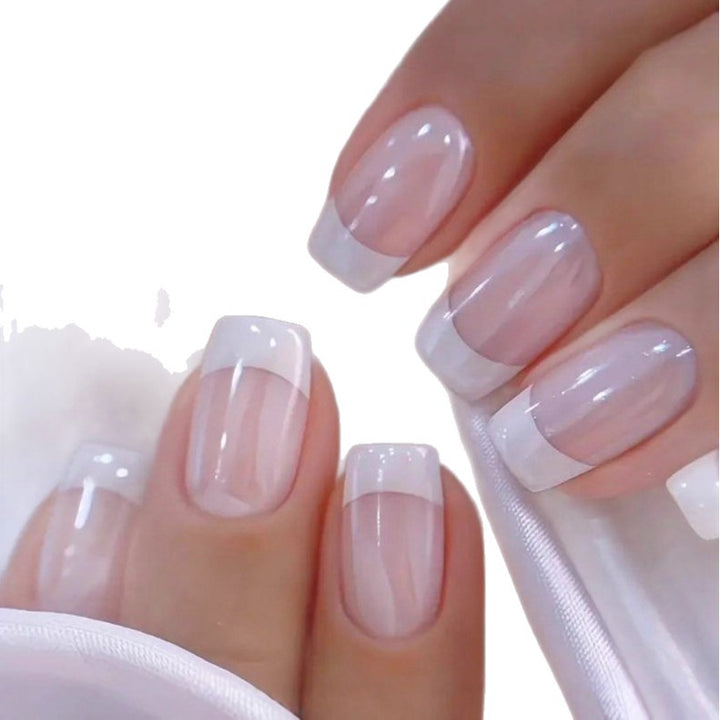 Elegant French Tip Nail Extensions Kalsten