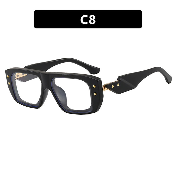 Women's fashionable square glasses with multicolored transparent frame Kalsten