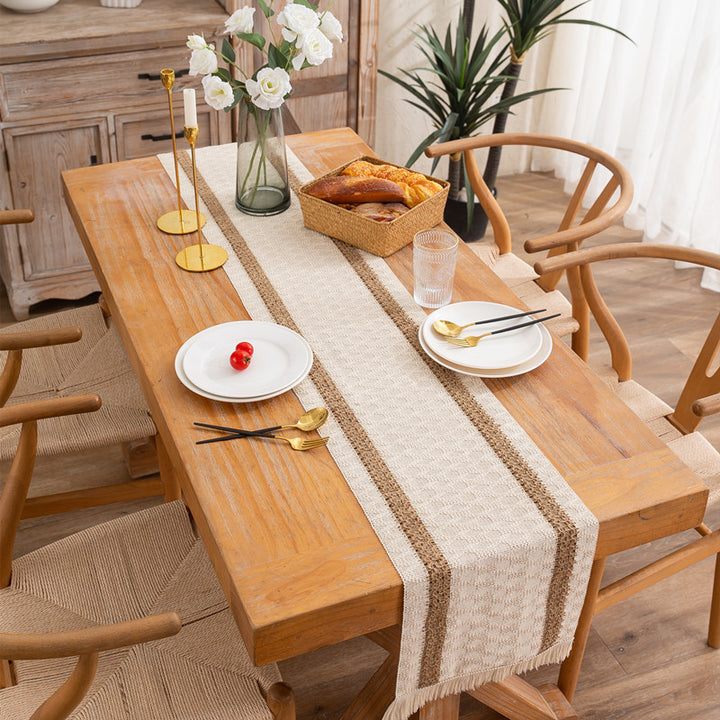 Woven Natural Fiber Table Runner