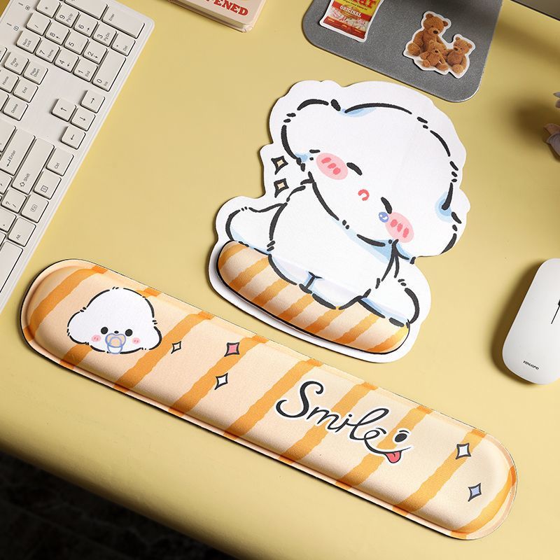 Playful Character-Themed Wrist Support Mouse Pad