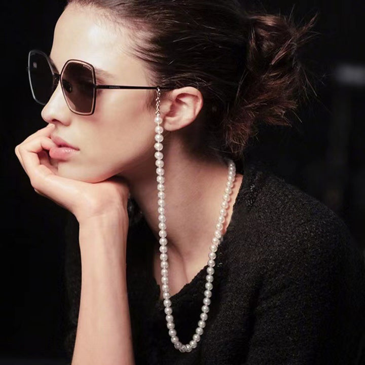 Elegant Long Pearl Eyewear Chain Kalsten