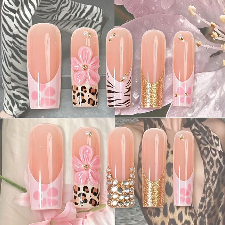 Floral Art Press-On Nail Tips Kalsten