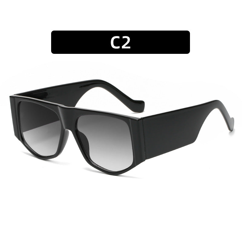 Bold Oversized Square Frame Sunglasses