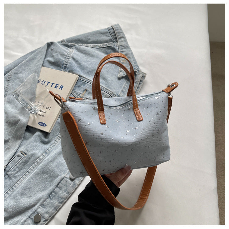 Artistic Star-Print Handbag