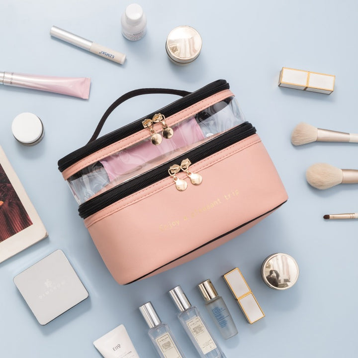 Dual-Layer Transparent Cosmetic Organizer Kalsten