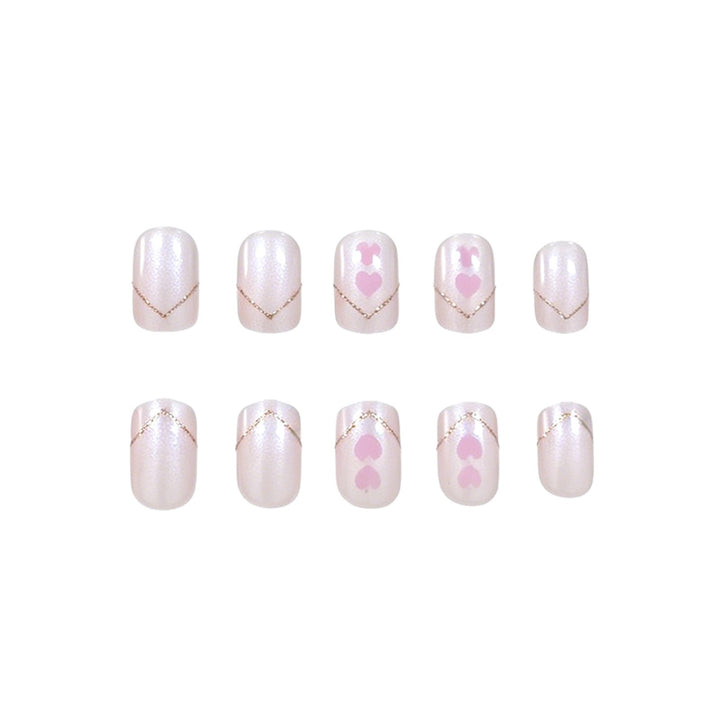 Romantic Heart Nail Art Kalsten
