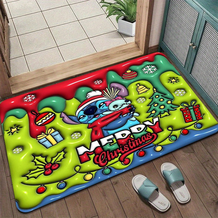 Grinch Christmas Themed Doormat Kalsten