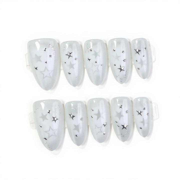 Starry Themed Press-On Nail Art Kalsten