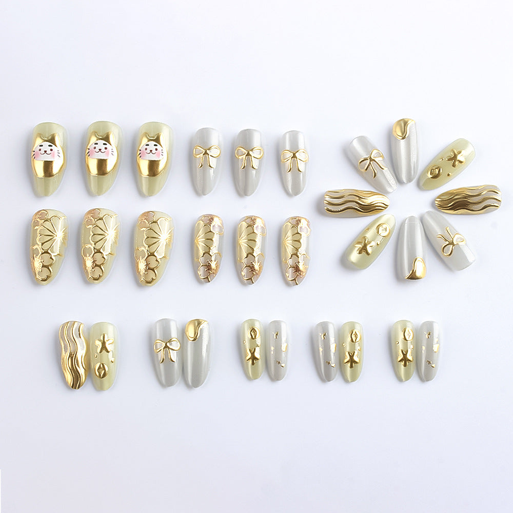 Artistic 3D Press-On Nail Art Set Kalsten