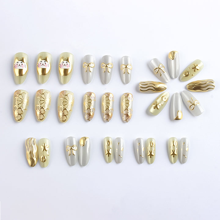Artistic 3D Press-On Nail Art Set Kalsten