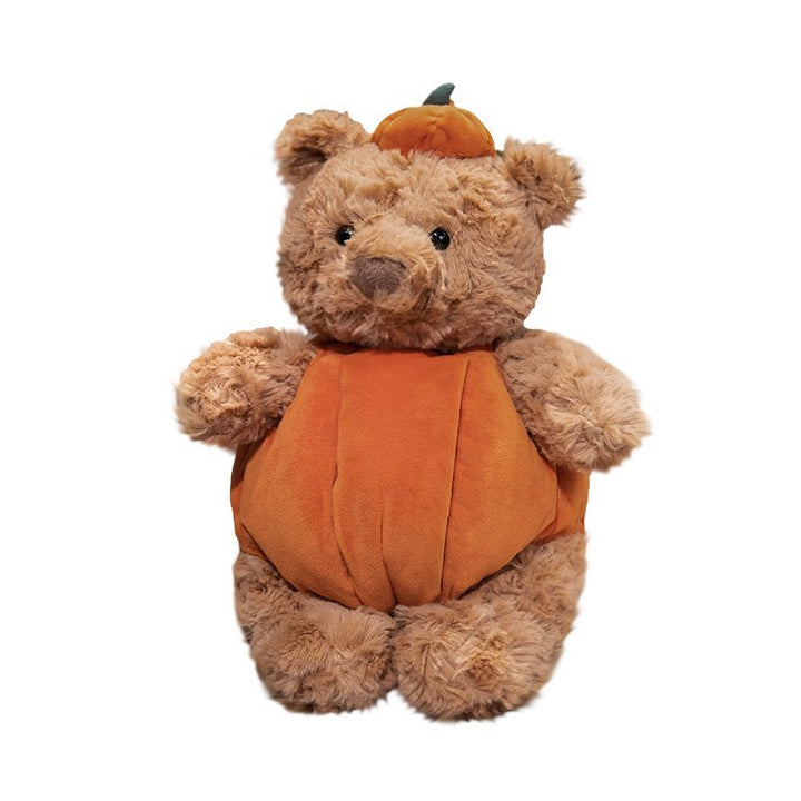 Pumpkin Costume Plush Teddy Bear with Squishy Body and Ultra-Soft Fur Kalsten