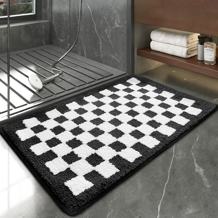 Playful UFO-Themed Bathroom Rug