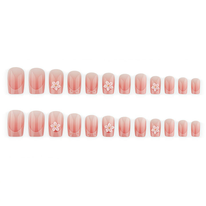 Artificial nails with delicate flower design Kalsten