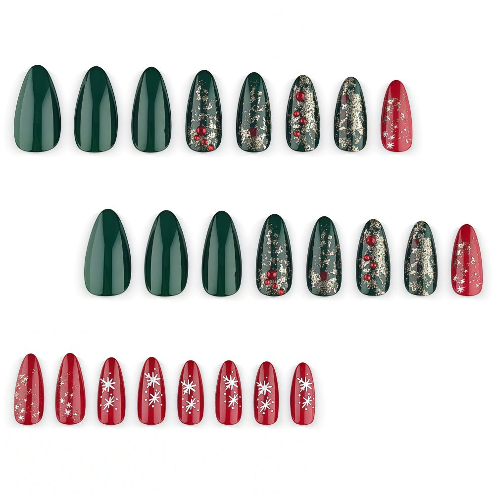 Artificial nails in festive Christmas design Kalsten 1787298787