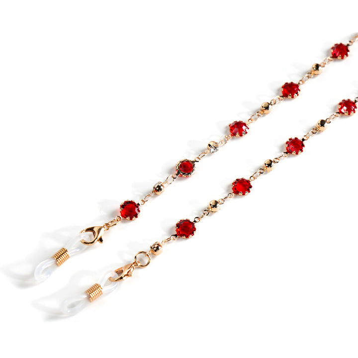 Elegant Gemstone Eyewear Chain Kalsten