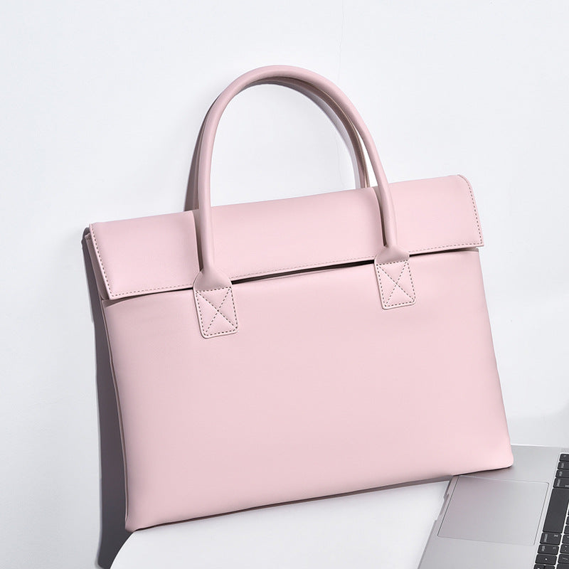 Elegant Structured Leather Office Tote Bag Kalsten