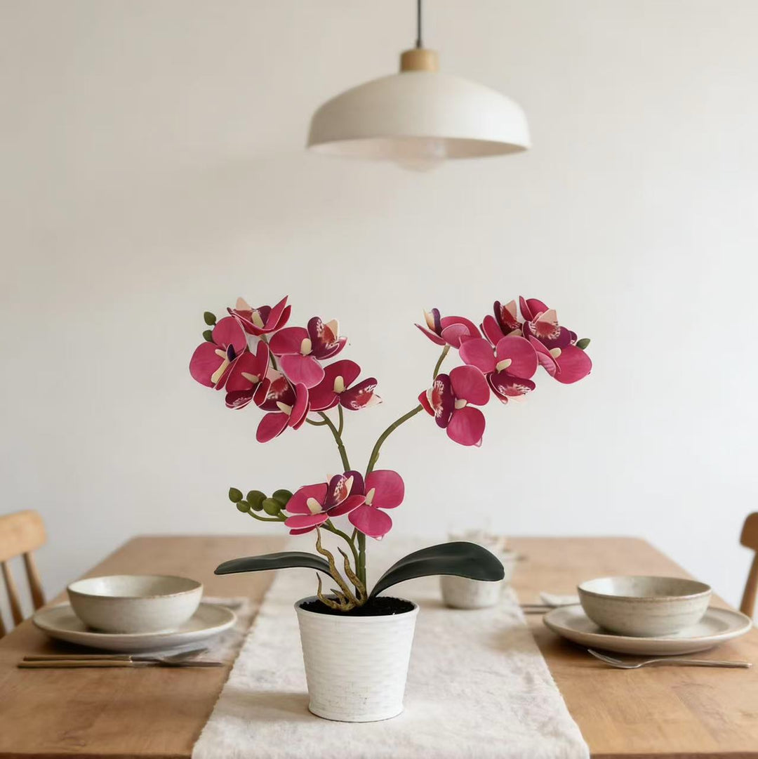 Elegant Faux Orchid Plant